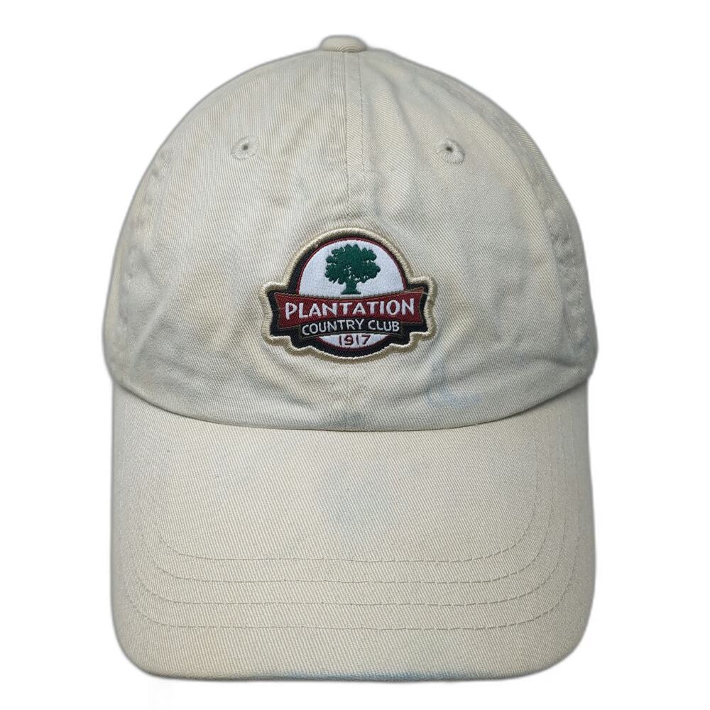 Imperial Baseball Cap Hat Beige One Size Plantation Country Club 1917 Slideback